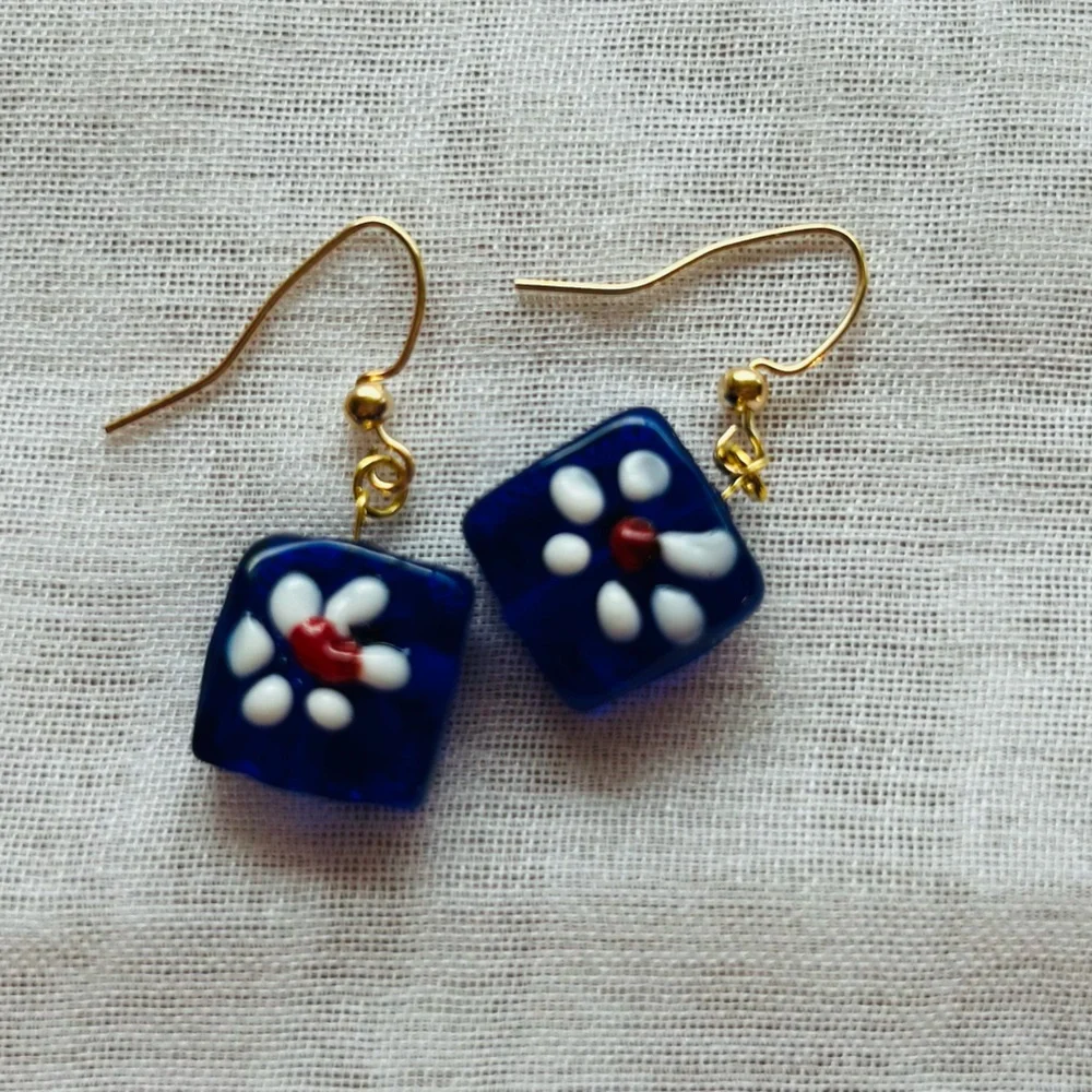 Handmade elegant blue